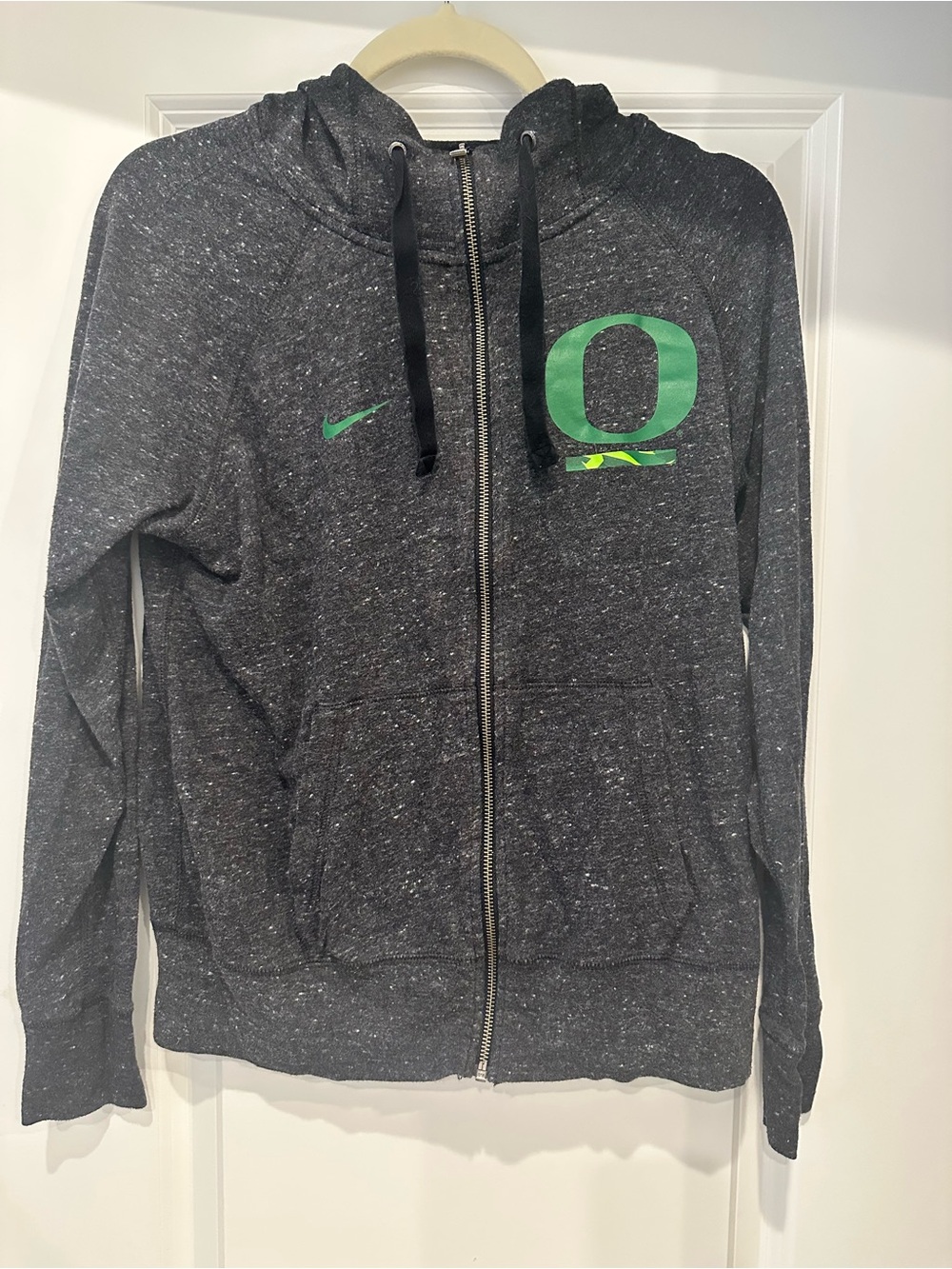 Nike Dark Heather Gray Hoodie with Red Label